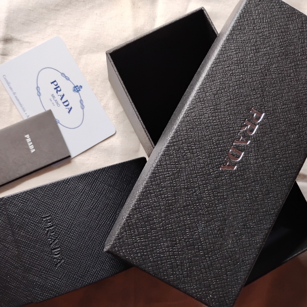 Prada Black Oversized Rectangular Sunglasses - image 2